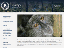 Tablet Screenshot of biology.barnard.edu