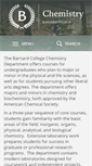 Mobile Screenshot of chemistry.barnard.edu