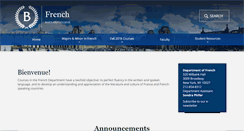 Desktop Screenshot of french.barnard.edu