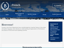 Tablet Screenshot of french.barnard.edu
