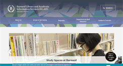 Desktop Screenshot of library.barnard.edu