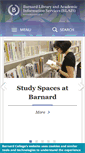 Mobile Screenshot of library.barnard.edu