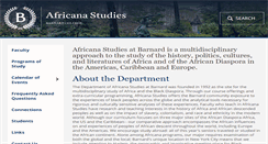 Desktop Screenshot of africana.barnard.edu