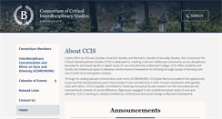 Desktop Screenshot of ccis.barnard.edu