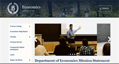Desktop Screenshot of economics.barnard.edu