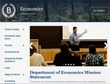 Tablet Screenshot of economics.barnard.edu