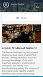 Mobile Screenshot of jewish.barnard.edu
