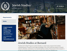 Tablet Screenshot of jewish.barnard.edu