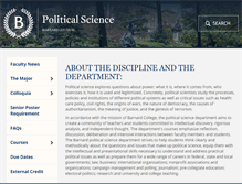 Tablet Screenshot of polisci.barnard.edu