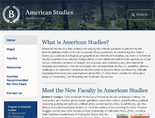 Tablet Screenshot of americanstudies.barnard.edu