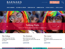 Tablet Screenshot of giving.barnard.edu