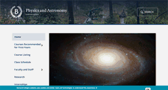 Desktop Screenshot of physics.barnard.edu