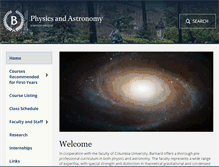 Tablet Screenshot of physics.barnard.edu